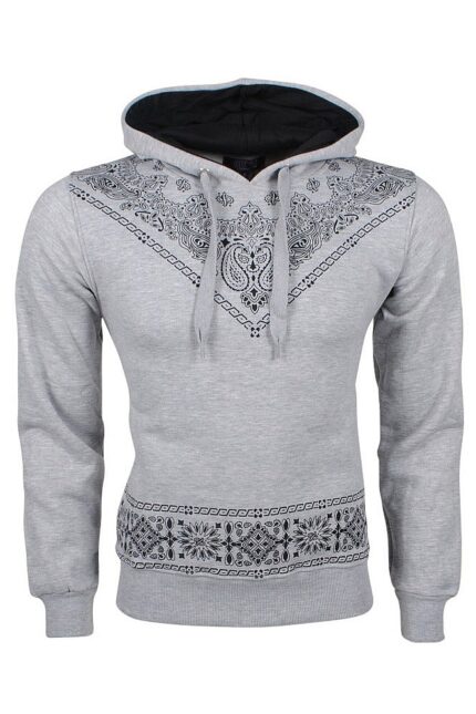 Efektowna bluza z praktycznymi kieszeniami w kolorze szarym