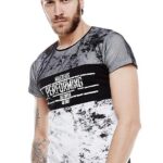 Efektowny t-shirt z miękkiej bawełny