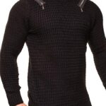Stylowy sweter męski w kolorze czarnym
