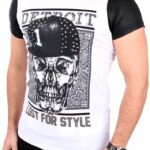 Efektowny t-shirt z wygodnym ściągaczem