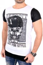 Efektowny t-shirt z wygodnym ściągaczem