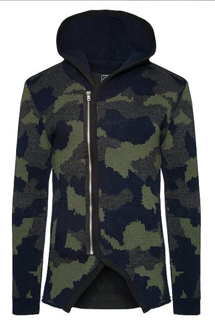 Praktyczny sweter na chłodniejsze dni w kolorze khaki
